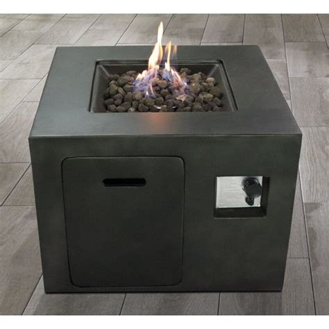 nidhogg box polyresin and stainless steel propane/natural gas fire pit|gas fire pit kits 36x12.